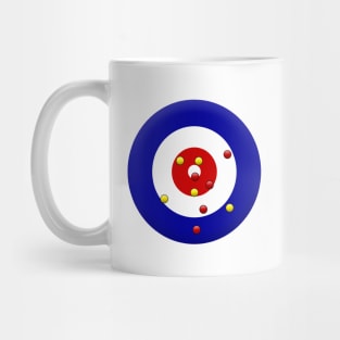 Curling Ice Graphic Design Mug